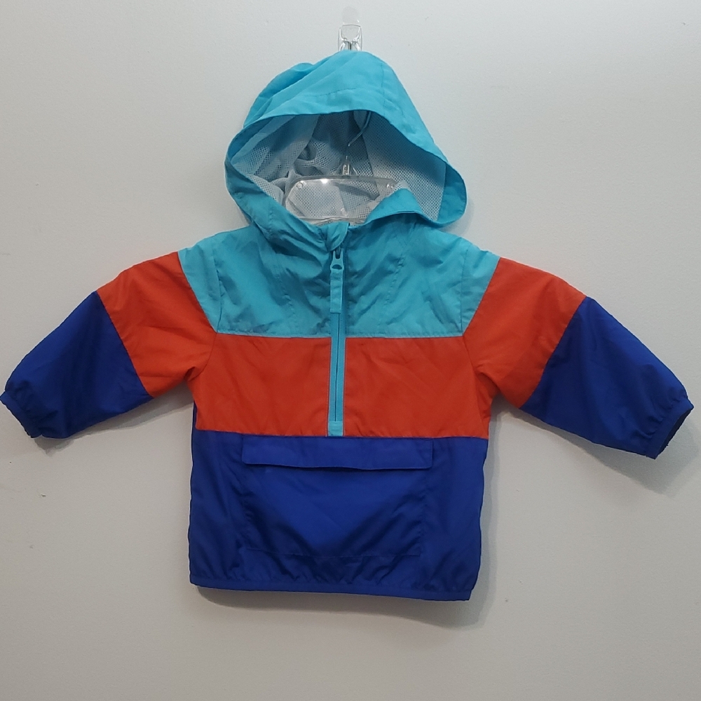 Wonder Nation Kids Colorblock Jacket - Red, Blue, Aqua